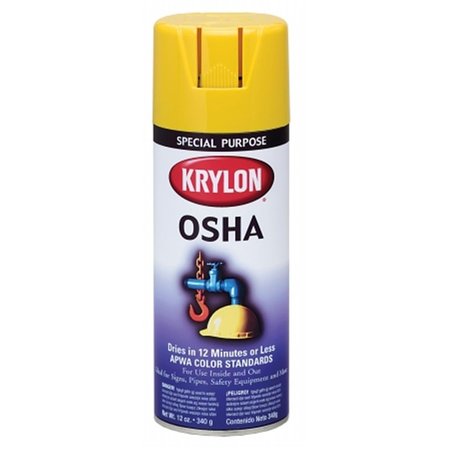 Krylon 12 Oz Safety Yellow OSHA Safety Spray Paint 1813 724504018131